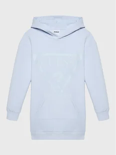 Guess Sukienka dzianinowa J2BK35 FL03S Niebieski Regular Fit - Sukienki i spódniczki dla dziewczynek - miniaturka - grafika 1