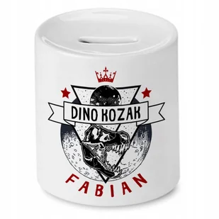 Skarbonka 330 ml Dla Fabiana Syna Dziecka Prezent z Nadrukiem ze Zdjęciem - Skarbonki - miniaturka - grafika 1