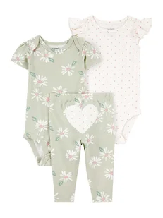carter's 3-częściowy zestaw w kolorze zielono-białym - Body dla niemowląt - miniaturka - grafika 1