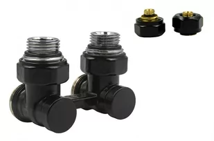 Zawór odcinający kątowy Premium Elegancki czarny mat PEX - Zawory i kraniki Zawór odcinający kątowy Premium Elegancki czarny mat PEX - Zawory i kraniki - miniaturka - grafika 1