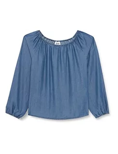 Bluzki damskie - Blue Seven Damska bluzka Carmen, niebieski (Jeansblau Orig 540), 40 PL - grafika 1