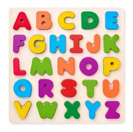 Układanki dla dzieci - WOODY Puzzle alfabet WD90634 - miniaturka - grafika 1