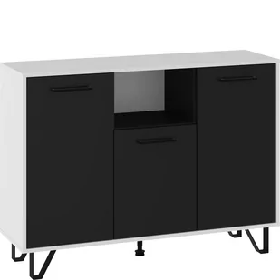 Komoda 3D BOS-04 Boss MebloCross Biały Mat / Czarny Połysk - Komody - miniaturka - grafika 1