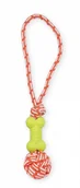 Zabawki dla psów - Pet Nova zabawka dla psa Kość na sznurze 40cm - miniaturka - grafika 1