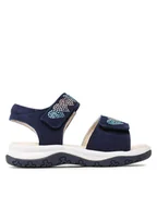 Buty dla dziewczynek - Lasocki Kids Sandały CI12-FLOWER-01 Granatowy - miniaturka - grafika 1