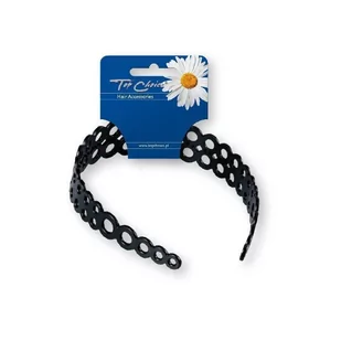Top Choice Opaska do włosów ażurowa czarna (27833) 1szt - Ozdoby do włosów - miniaturka - grafika 1