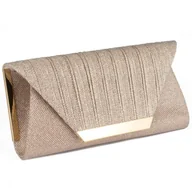 Torebki damskie - Torebka KOPERTÓWKA wieczorowa damska wizytowa ŁAŃCUSZEK elegancka - miniaturka - grafika 1