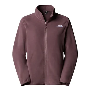 Bluza damska The North Face 100 Glacier Full-Zip Fleece 0A8D2FBQ71 - bordowa - Bluzy sportowe damskie - miniaturka - grafika 1
