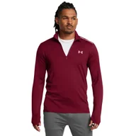 Bluzy sportowe męskie - Męska bluza treningowa Under Armour UA Vanish Cold Weather 1/4 Zip - czerwona - UNDER ARMOUR - miniaturka - grafika 1