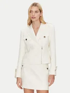 Kurtki damskie - Bruuns Bazaar Kurtka przejściowa Platanus BBW4429 Biały Slim Fit - miniaturka - grafika 1