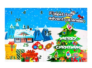 Kalendarz adwentowy z gadżetami - 1 op. - Pozostałe akcesoria świąteczne - miniaturka - grafika 1
