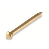 Gwoździe - Gwóźdź 1,2 x 20 mm łeb półokrągły mosiądz - miniaturka - grafika 1