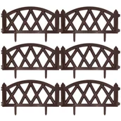 Ogrodzenia - Vidaxl Orion Palisada ogrodowy brązowy 50x30 cm 6 szt. 351006-B - miniaturka - grafika 1