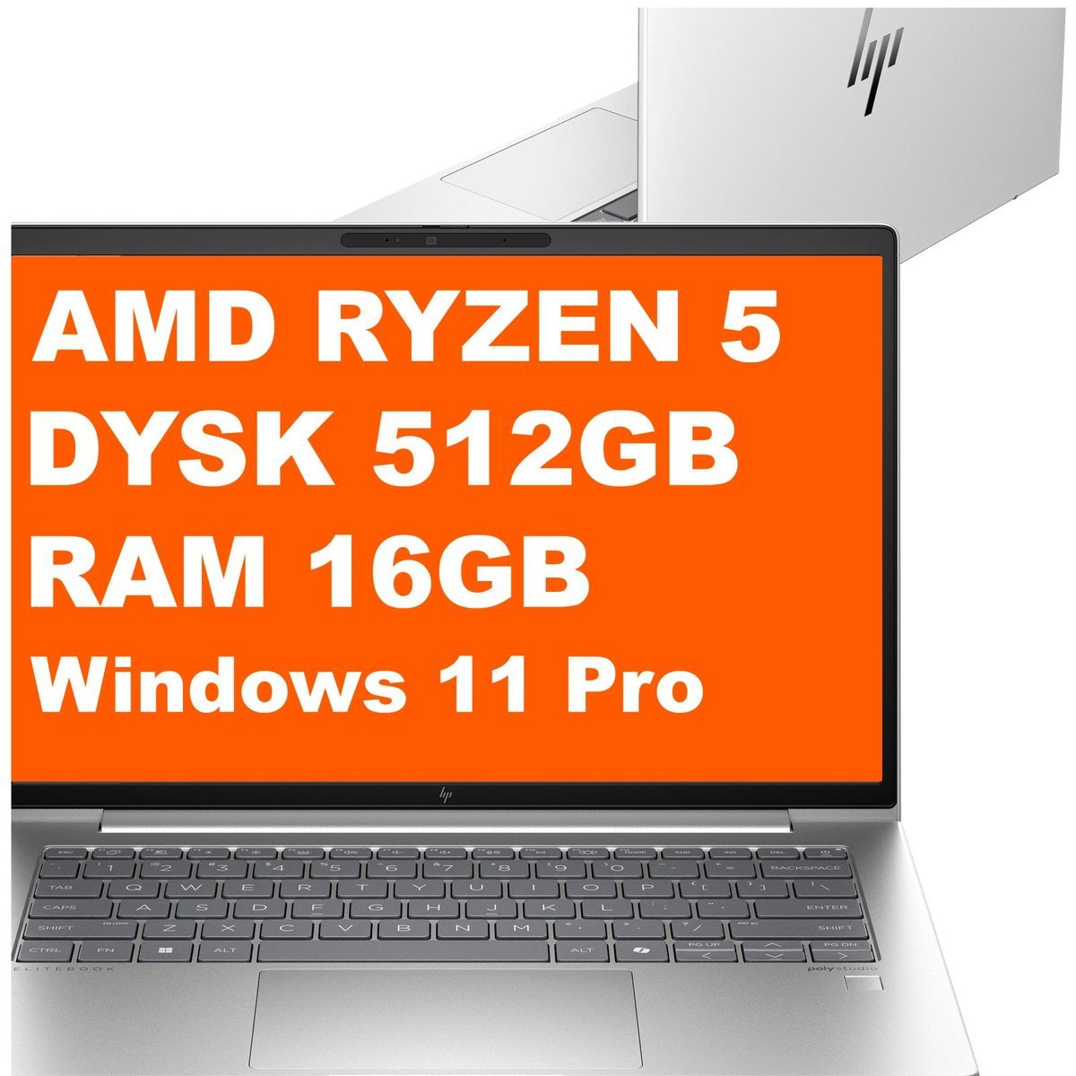 HP EliteBook 645 G11 / B6SK6U8 / AMD Ryzen 5 / 16GB / 512GB / AMD Radeon / WUXGA / Win 11 Pro / Srebrny