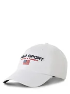Czapki męskie - Polo Sport Czapka męska Mężczyźni Bawełna biały jednolity, ONE SIZE - miniaturka - grafika 1