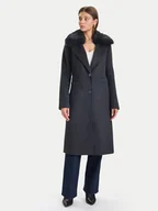 Płaszcze damskie - Guess Płaszcz wełniany W5BL19 W2642 Szary Regular Fit - miniaturka - grafika 1