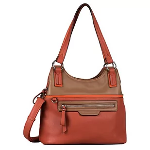 TOM TAILOR Damska torba na zakupy Jule Zip Shopper L, Mixed Henna - Torebki damskie - miniaturka - grafika 1