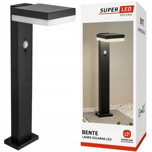 Lampa LED Ogrodowa stojąca Słupek 50 cm solarna Premium SuperLED - Lampy ogrodowe - miniaturka - grafika 1