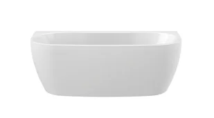 Sanplast WALse/LUXO Wanna przyścienna symetryczna 160x75 cm ze stelażem STW biała 610-370-1080-01-000 - Wanny - miniaturka - grafika 1