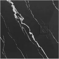 Brodziki prysznicowe - Rea Brodzik prysznicowy Magnum CARRARA BLACK 90x90 - miniaturka - grafika 1