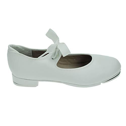 Capezio Shuffle Tap Shoe buty dziecięce, białe, 7 m