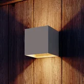 Lampy ogrodowe - Calex LED kinkiet zewnętrzny z czujnikiem ruchu Volterra, piaskowy, IP44 - miniaturka - grafika 1