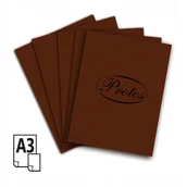 Dekoratorstwo - Brystol Karton A3 20Ark 25 Brązowy Protos - miniaturka - grafika 1