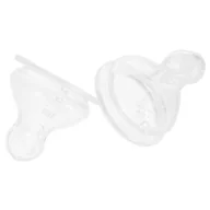 Smoczki uspokajające - Nuk 709245 SMOCZEK NA BUTELKĘ SILIKONOWY 0-6 M 2SZT - miniaturka - grafika 1