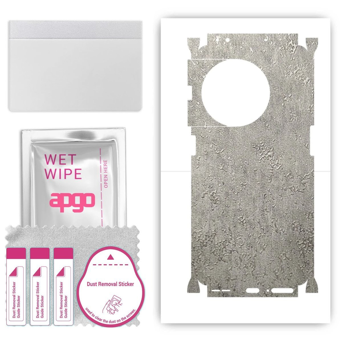 Folia naklejka skórka strukturalna na TYŁ+BOKI do OnePlus 11R 5G Solar Red - Beton - apgo SKINS