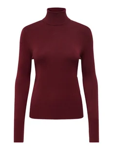 ONLY Golf Venice 15183772 Bordowy Regular Fit - Swetry damskie - miniaturka - grafika 1