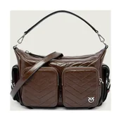 Torebki damskie - Pinko Skórzana torebka na ramię CARGO - miniaturka - grafika 1