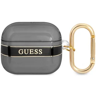 Etui Guess do AirPods 3 cover czarny/black Strap Collection - Akcesoria do słuchawek - miniaturka - grafika 1