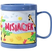 Kubki dla dzieci - Plastikowy kubek z napisem Misiaczek - miniaturka - grafika 1