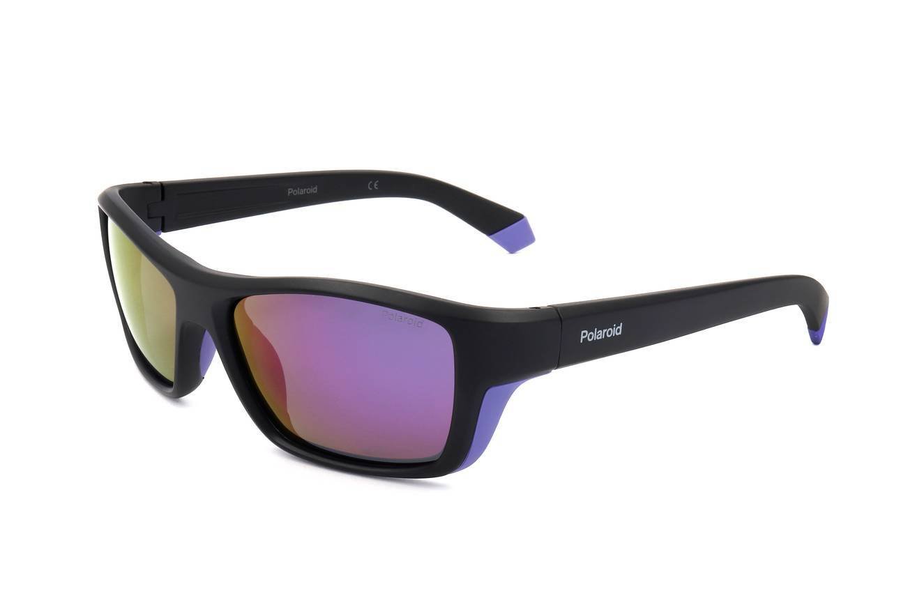Męskie okulary przeciwsłoneczne Polaroid Sport PLD 7046/S 1X2 BLACK LILAC 57/17/135