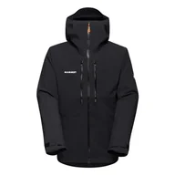 Kurtki męskie - Męska kurtka przeciwdeszczowa Mammut Taiss HS Hooded Jacket black - XL - miniaturka - grafika 1