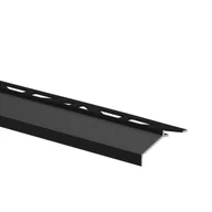 Akcesoria do armatury i ceramiki - Profil okapowy Aluminium Czarny Mat Cezar - miniaturka - grafika 1