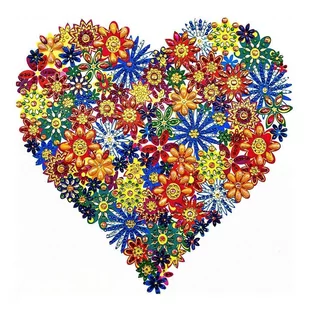 Haft Diamentowy Serce Radości 30X30Cm - Zabawki kreatywne - miniaturka - grafika 1