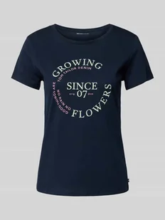 T-shirt o kroju regular fit z czystej bawełny - Koszulki i topy damskie - miniaturka - grafika 1