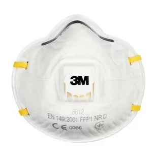 3M 8812, FFP1, z zaworem Półmaska filtrująca 3M 8812, FFP1, z zaworem - Maseczki ochronne i antywirusowe - miniaturka - grafika 1