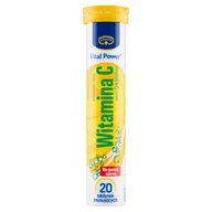 Witaminy i minerały - Krüger Vital Power Suplement diety witamina C smak cytrynowy 84 g (20 sztuk) - miniaturka - grafika 1