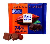 Czekolada - Ritter Sport, czekolada gorzka, 74% kakao, 100g - miniaturka - grafika 1