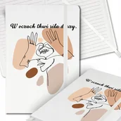 Notesy i bloczki - Notes Biały A5 Notatnik Dziennik z Gumką w Linię W OCZACH SIŁA Wiele Wzorów - miniaturka - grafika 1