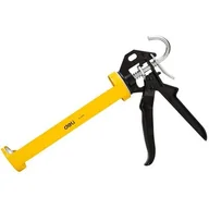 Pistolety do silikonu - Wyciskacz do mas Deli Tools EDL2370, 230mm (zółty) - miniaturka - grafika 1