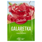 Galaretki - Delecta Galaretka smak malinowy 70 g - miniaturka - grafika 1