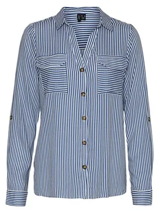 Vero Moda Koszula w kolorze niebiesko-białym - Koszule damskie - miniaturka - grafika 1