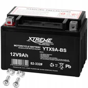 Części motocyklowe - AKUMULATOR ŻELOWY 12V 9Ah BEZOBSŁUGOWY MOTOCYKLOWY SKUTER MOTOR QUAD ATV - miniaturka - grafika 1