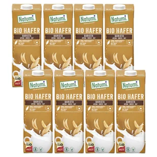 Natumi Napój owsiano-sojowy barista bez dodatku cukrów Zestaw 8 x 1 l Bio - żywność - Napoje roślinne - miniaturka - grafika 1