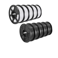 Filamenty i akcesoria do drukarek 3D - Filament PETG do drukarek 3D, średnica 1,75 mm, bez pęcherzyków powietrza, waga 10 kg, PETG 5 kg WT GY - miniaturka - grafika 1