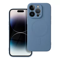 Etui i futerały do telefonów - OEM Futerał Silicone mag cover do iphone 14 pro niebieski - miniaturka - grafika 1