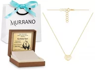 Naszyjniki - Rodium Złoty naszyjnik 585 łańcuszkowy ażurowe PREZENT RD-43572 - miniaturka - grafika 1